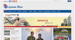 Desktop Screenshot of liputanriau.com