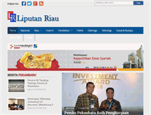 Tablet Screenshot of liputanriau.com